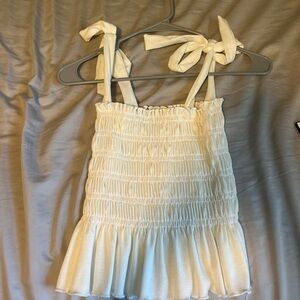 Altard State White Bow Tie Tank